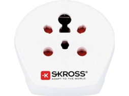 Adaptador SKROSS India/ Israel/ Dinamarca para Europa (100V-250V - Branco)
