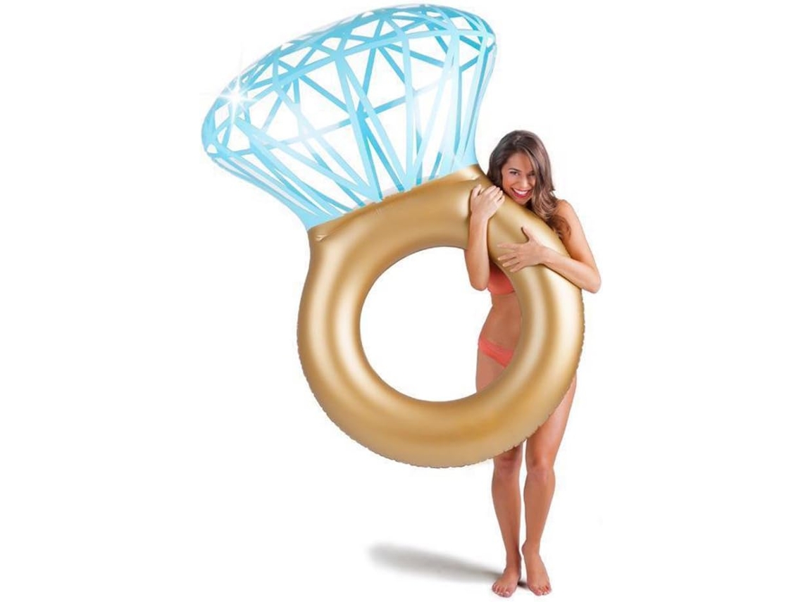 Boia Inflável Em Formato De Diamante Para Piscina Com Válvulas Duplas De Liberação Rápida, Ph
