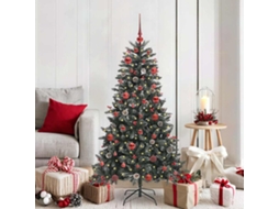 Vidaxl Árvore De Natal Artificial Verde 150 Cm Pvc, Plástico E Aço