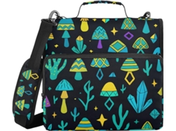 Pasta Organizadora De Escritório Com Alça, Vários Bolsos, 3, 8cm 1, 5 Polegadas, 3 Argolas De Armazenamento, Pasta