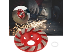 1 Peça De Disco De Lixa Diamantada Em Copo De 100mm Para Polir Pedra, Concreto E Cerâmica