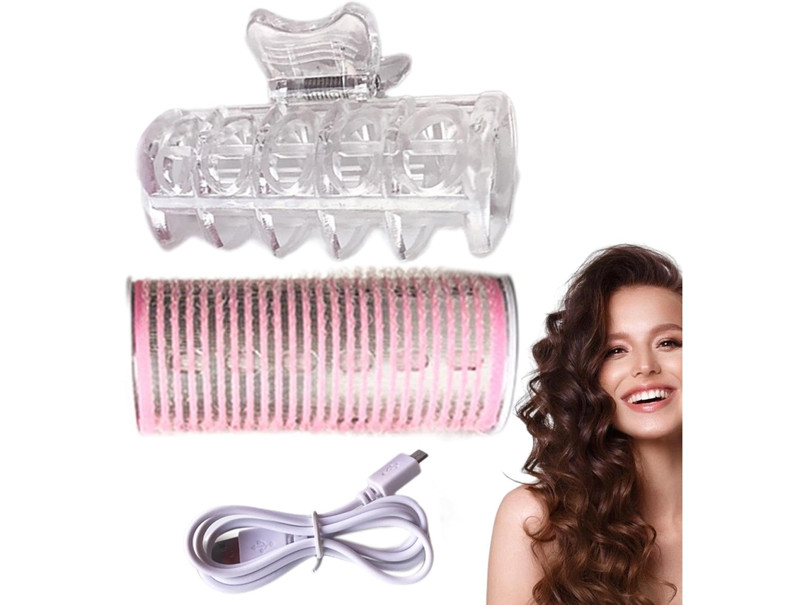 Rolos De Cabelo Térmicos Compactos Para Viagem Com Capa De Veludo