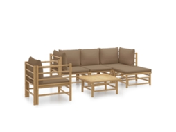 Garden Lounge Set, Garden Lounge Sets Vidaxl Marrom Bambu (n/a)