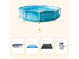 Intex Piscina Com Estrutura Redonda - 305x76 Cm - 5-peças S40