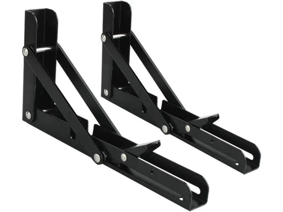Suporte De Metal Ajustável Para Parede, Conjunto Com 2 Unidades, De 15a 50cm 6a 20 Polegadas