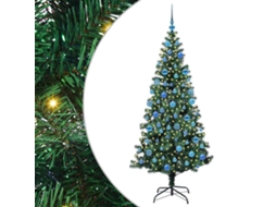 Conjunto 1 Decoração De Árvore De Natal Vidaxl Verde Pvc (180 Cm)