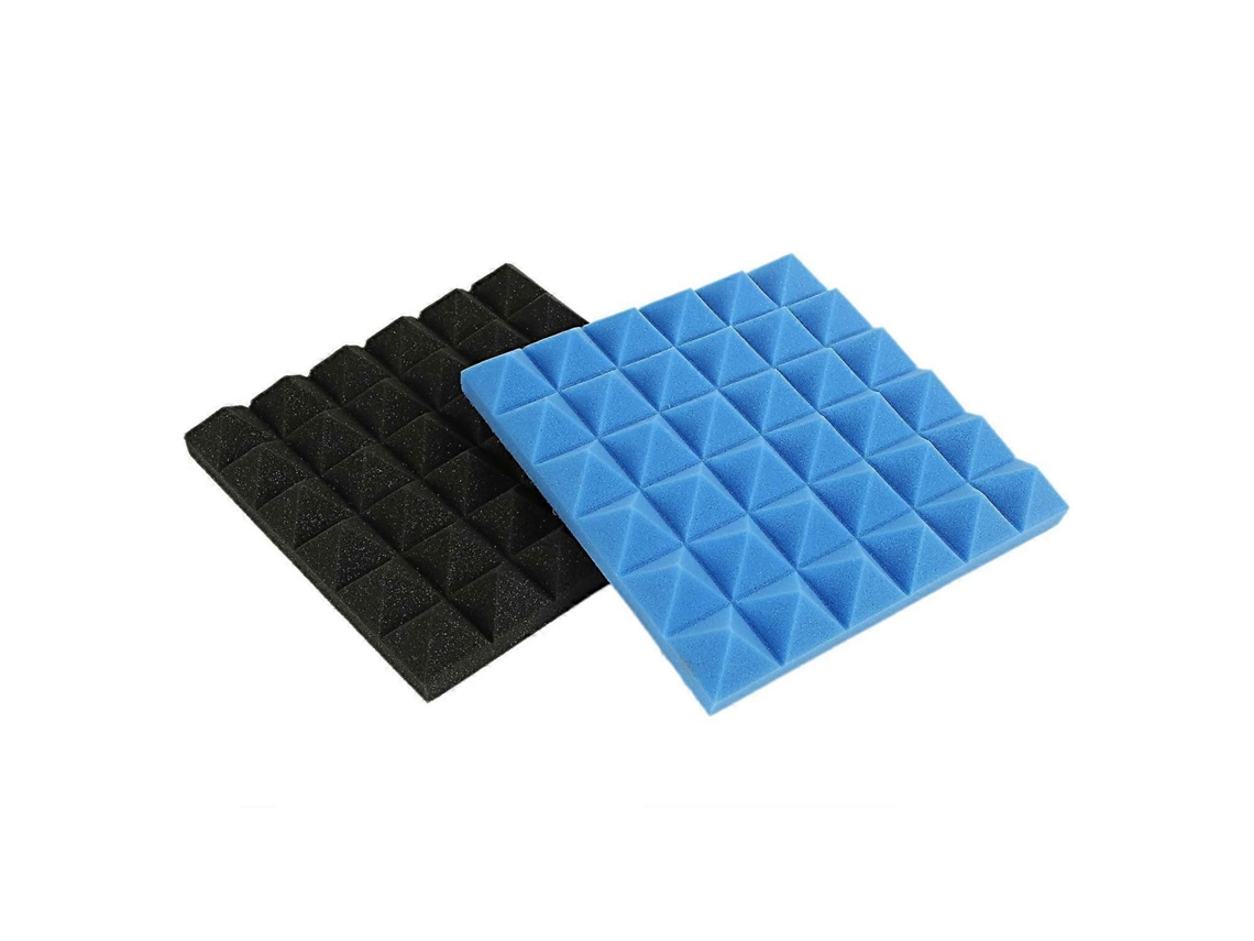 Painéis De Espuma Acústica De Carvão Ativado Para Estúdio, 10x10 Polegadas