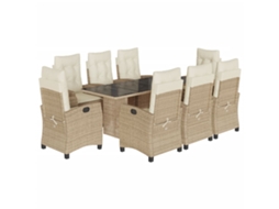 Garden Dining Set, Garden Dining Sets Vidaxl Bege Rattan / Vime (n/a)