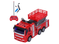 Mali modelo de Caminhão de Bombeiros com Controle Remoto Luz e Som Brinquedo para Crianças 6+