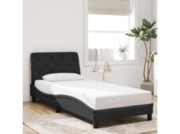 Vidaxl Estrutura De Cama Sem Colchão 90x190 Cm Veludo Preto