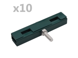 U Mat Connector, U Mat Connectors Vidaxl Verde Aço (n/a)