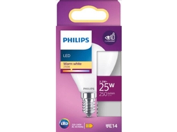 Lâmpada LED Esférica E14 2700K 25W