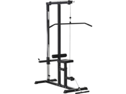 Máquina De Musculação Aço E Pvc Cor Preto 107x120x190 Cm Homcom