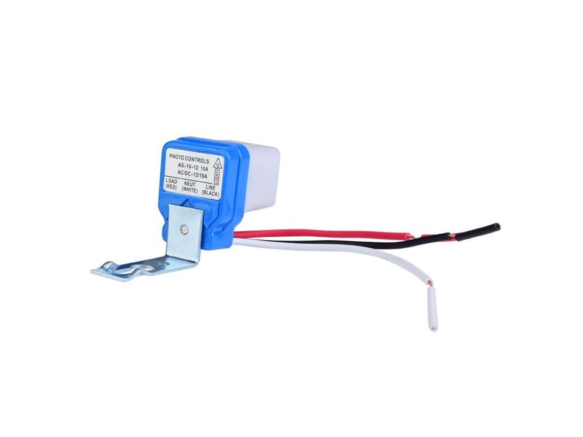 Interruptor automático de luz com sensor foto-sensível para exterior AC 12V 10A controle de luz de rua jardim varanda S/MARCA