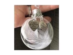 Adorno De Natal Bola De Plumas Um Pedaço Do Meu Coração Está No Céu
