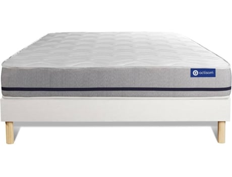 Conjunto de Estrado Branco + Colchão  Actilatex Soft (160x220 cm - Látex)