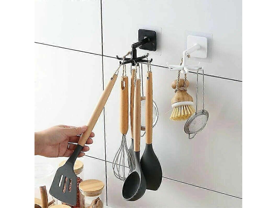 Caixa De Armazenamento Para Acessórios De Cozinha Com Gancho Dobrável Giratório De 360 ​​graus, Pacote Com 2 Olysi Shop