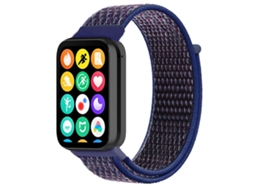 Bracelete para Redmi Watch 6 / 5 / 4 Nylon Fecho de Velcro Azul Índigo XIAOMOYU