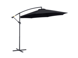 Guarda-sol Ø295x250 cm, com manivela, piscina e pátio S/MARCA