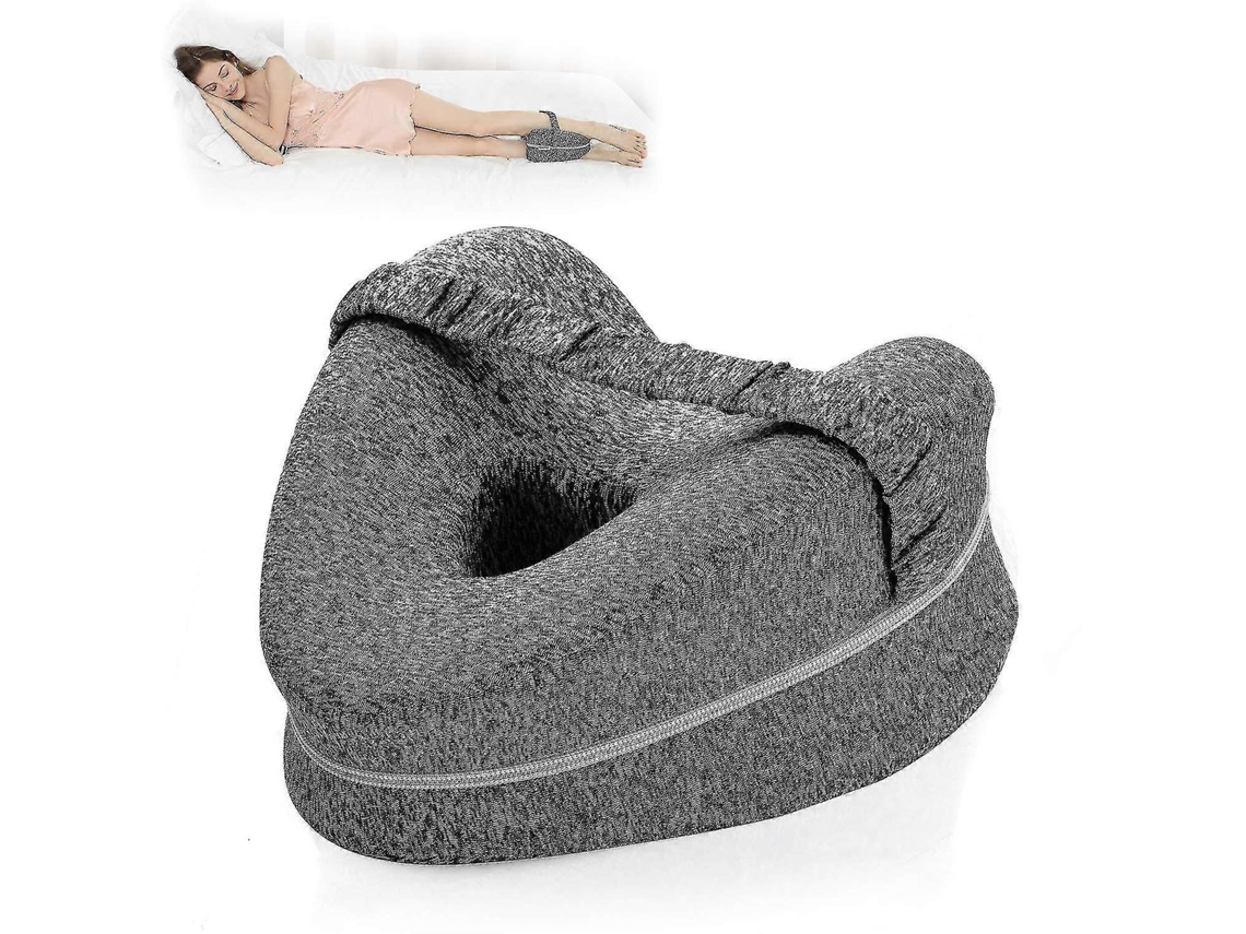 Rebe almohada para Piernas Ergonómica de Espuma de Memoria para Dormir de Lado Con Funda Lavable Y Correa Elástica