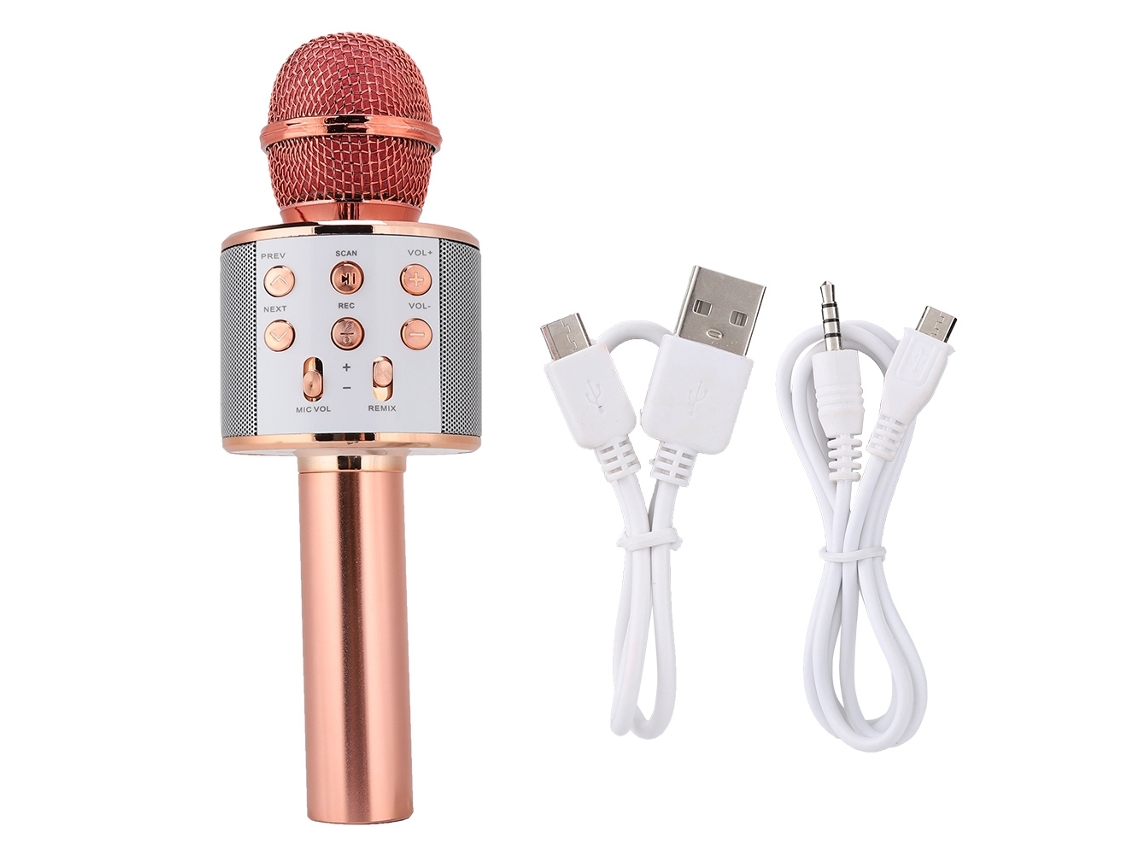 Microfone Bluetooth Sem Fio Recarregável LAXISCREED