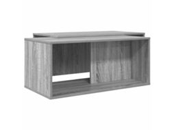 Conjunto de mesa de centro com 2 peças em madeira Cinza Sonoma, modelo Maison Exclusive.