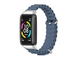 Pulseira De Silicone Respirável Mijobs Cs Marine Para Huawei Band 7 / 7 Nfc