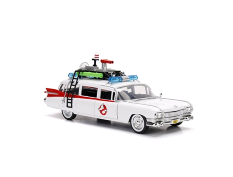 Figura Jada Toys GHOSTBUSTERS Ecto-1 1984 Hollywood Rides 1:24 Veículo Diecast