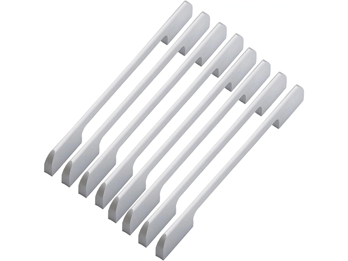 Conjunto De 8 Puxadores Modernos E Simples Em Liga Alumínio Para Móveis, Ideais Para Gavetas, Armários E Cômodas, Na Cor