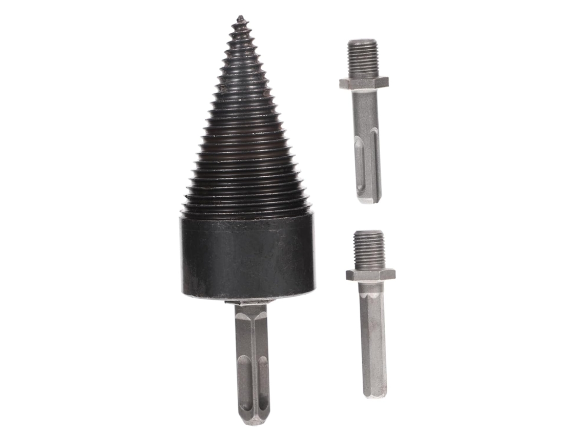 Broca de Aço de 50 Mm para Rachar Madeira com Haste Hexagonal, Broca para Rachar Madeira para Aquecimento, 3 Brocas, 30 SFUSHOS