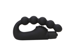 10 Modos Vibradores Anal Vaginais De Silicone Com Contas Vibratórias Brinquedos Sexuais Produtos Adultos Preto