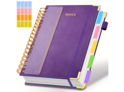 Caderno Espiral A5 Com Capa Dura, 300 Páginas, Papel Grosso, Para Planejamento
