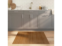 Vidaxl Tapete Retangular 100x100 Cm Bambu Castanho