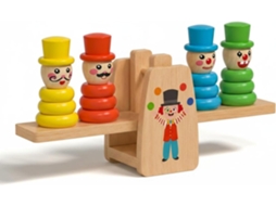 Jogo De Empilhar Infantil, Brinquedo Educativo Blocos Madeira Em