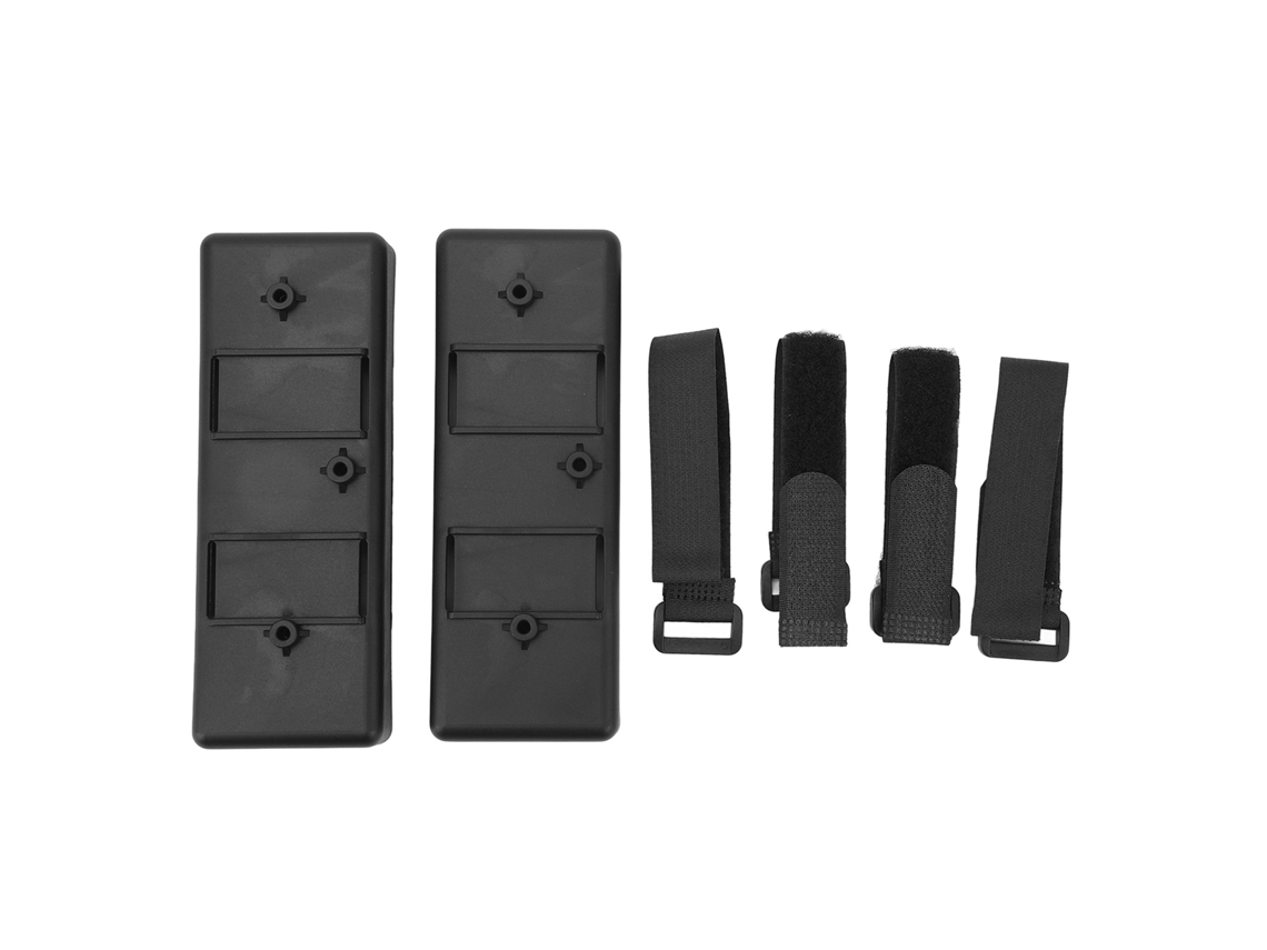 2pcs Bandeja De Batería Para Coche Rc Placa De Montaje De Batería Plástica Para Axial Scx10 1/10 Coche Rc Negro