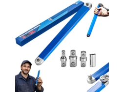 Anglefix Pro Tool, - Chave De Extensão Deslocada Com Catraca De Zero Grau, Com Adaptadores De 1/2'', 1/4'',