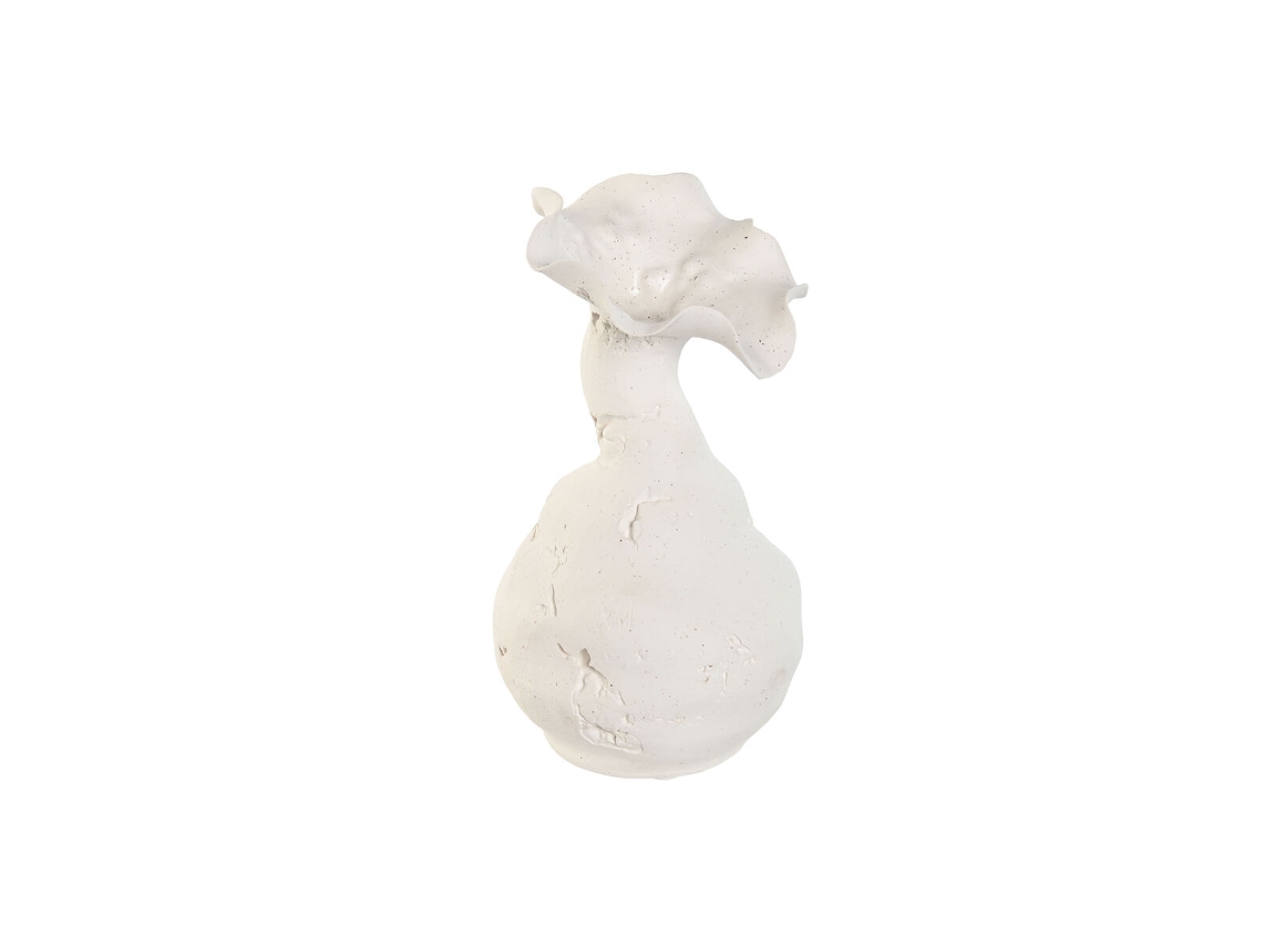 Vaso HOME ESPRIT Branco Cerâmica Estilo artesanal 13 x 13 x 24 cm