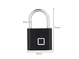 Impressão Digital Dateduration, Ip67 À Prova D'água, Sem Chave, Recarregável por Usb, Preta BRILVIBERA