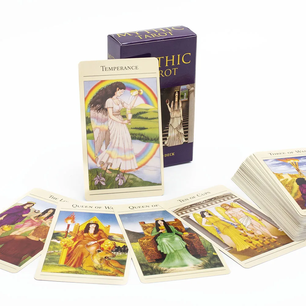 78 Cartas De Tarô Mítico Novas, 10,3 X 6 Cm, Jogo De Cartas Em Inglês Para Adultos.