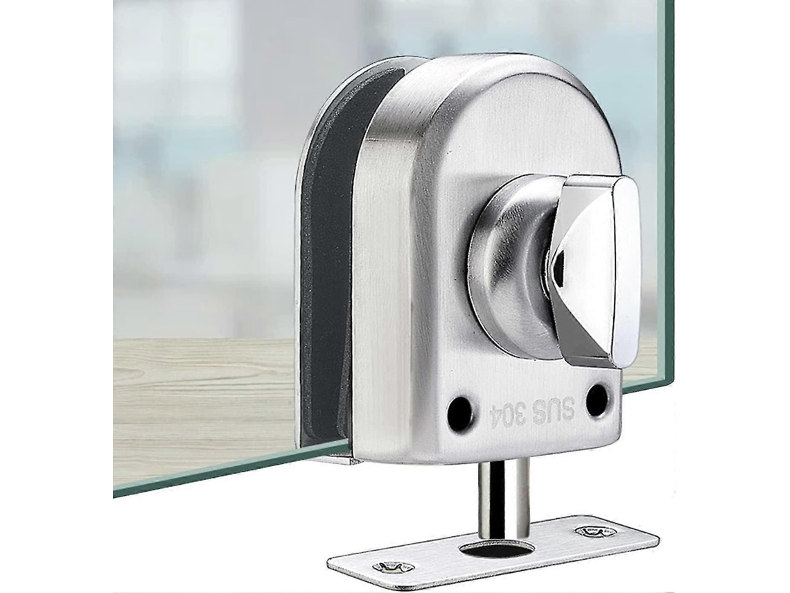 Cerradura de porta de vidro em aço inox S/MARCA