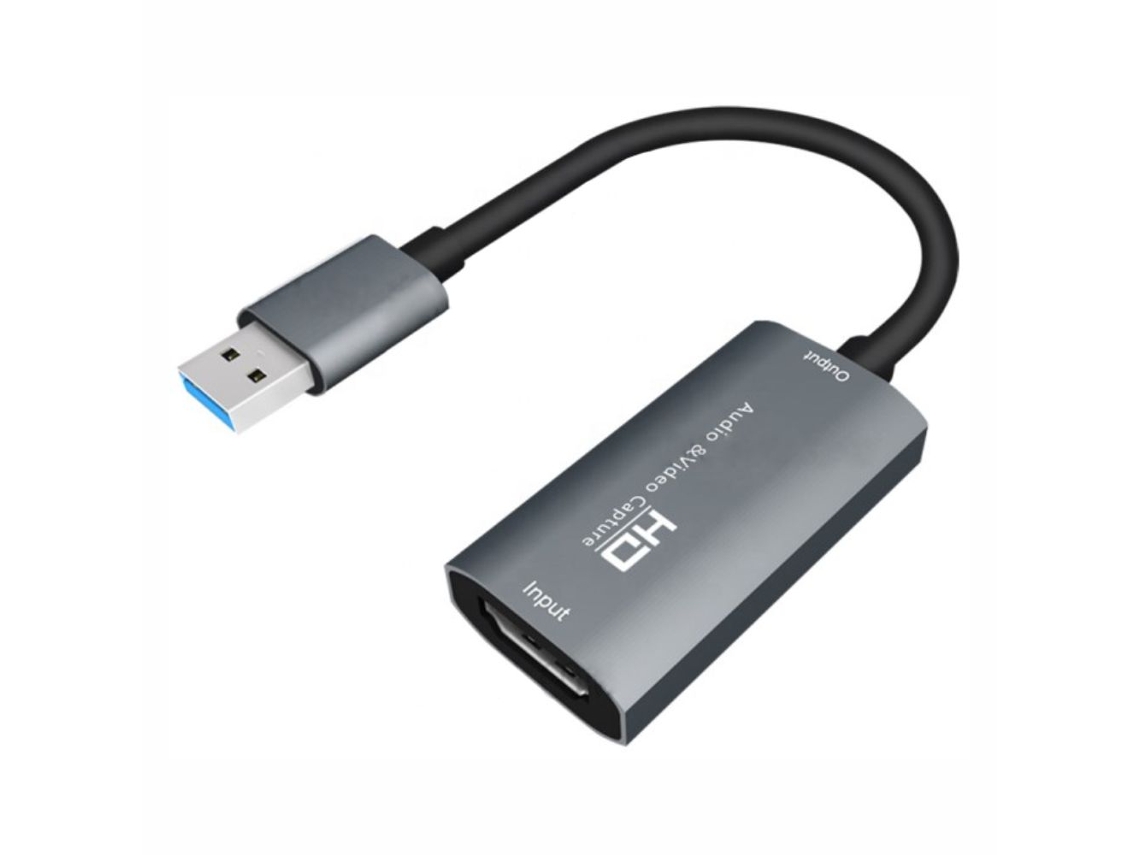 Placa de captura de áudio e vídeo HDMI P/ USB 2.0 4K 30Hz Prok