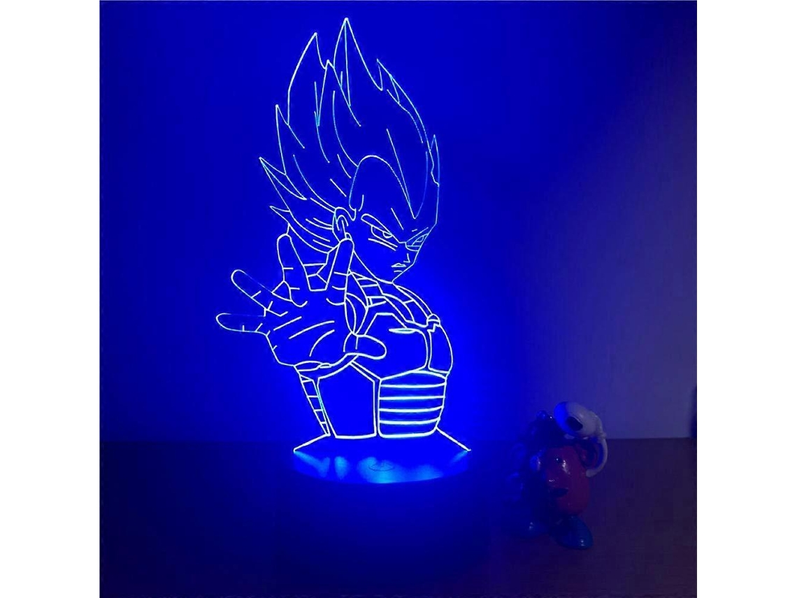 Luminária Noturna Led 3d, 7 Cores, Tema De Anime, Comando Remoto, Para Quarto, Cabeceira, Sala De Estar E Ambiente Acolhedor