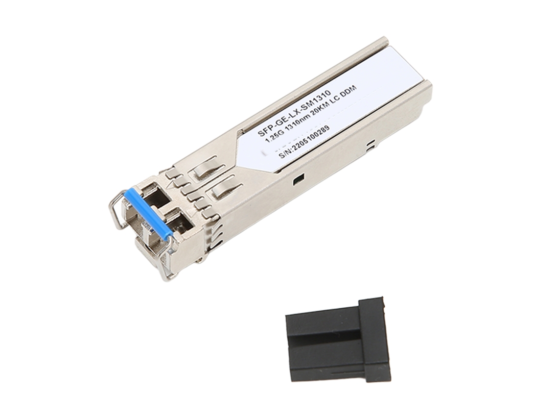 Aetheria módulo Óptico Sfp 1.25g 1310nm Fibra Dupla Modo Single 20km com Ddm para Roteadores e Switches