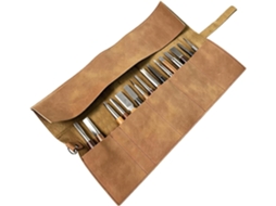Bolsa De Ferramentas De Couro Com 5 Peças – Estilo Retrô, Feita À Mão, Com Compartimentos Portáteis.