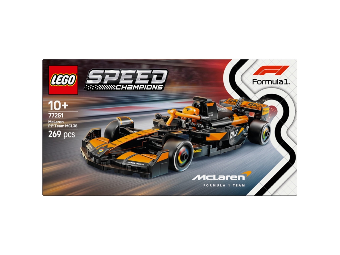 LEGO Speed Champions - Carro de Corrida McLaren F1 Team MCL38 - 77251