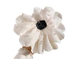 Acessório de cabelo com flor de têxtil Veloriskku