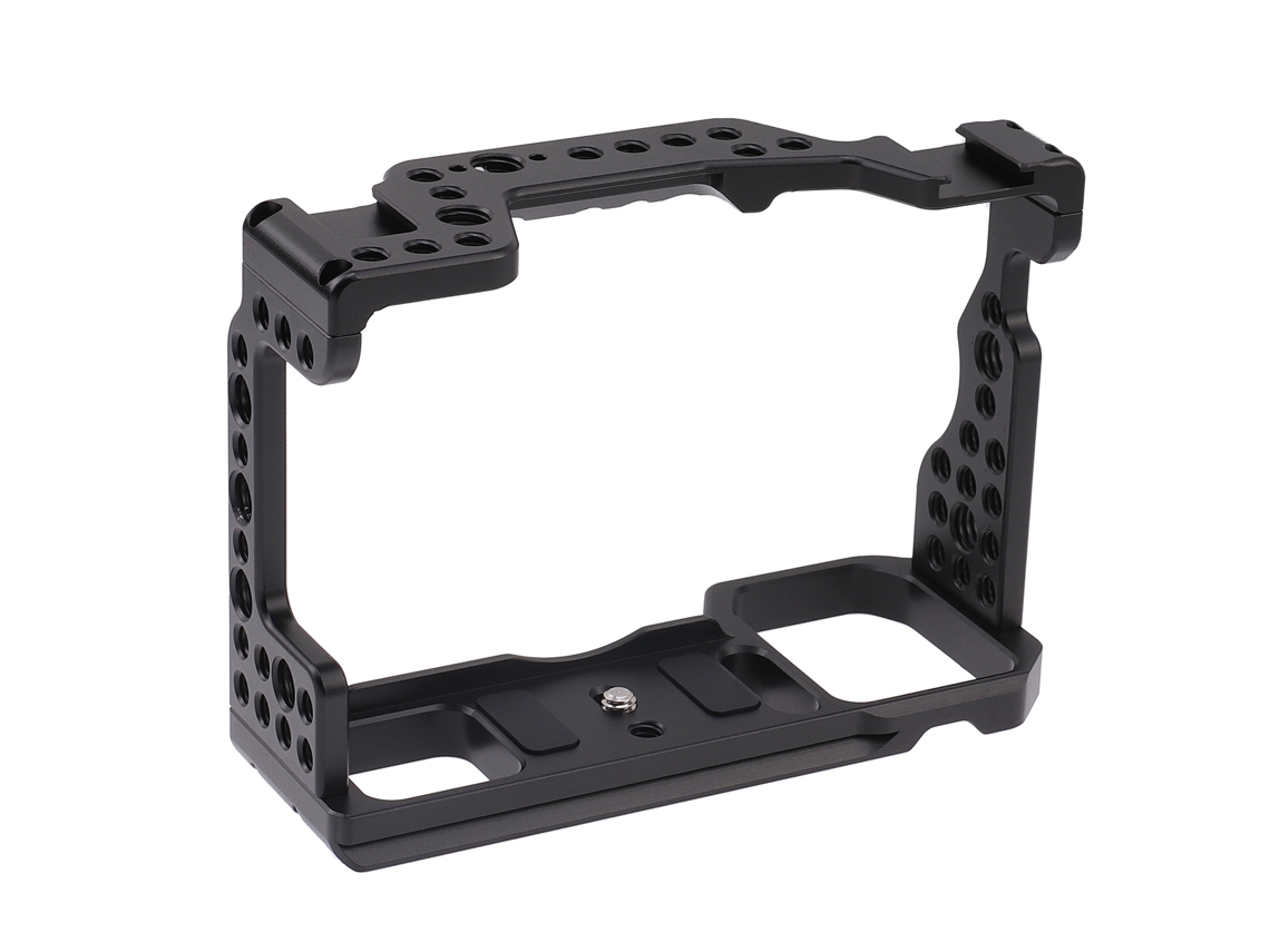 Caja De Cámara De Aluminio Para Sony A7m3 A7r3 A9 Con Zapata Fría Y Tornillos De 1/4 Y 3/8 Pulgadas