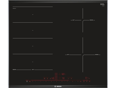 Placa de Indução BOSCH PXE675DC1E (Elétrica - 56 cm - Inox)