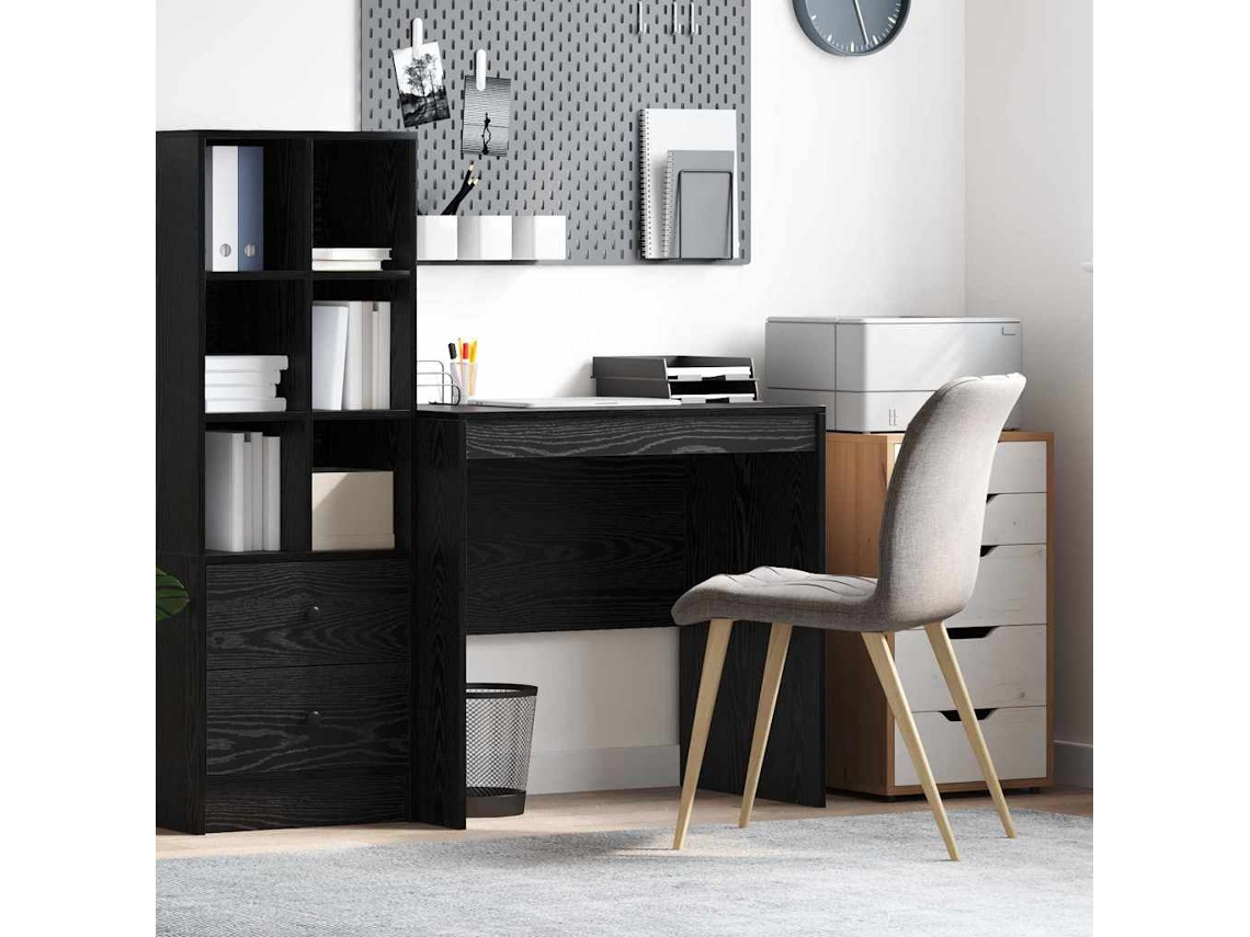 Vidaxl Mesa Carvalho Preto 80 X 50 X 76 Cm