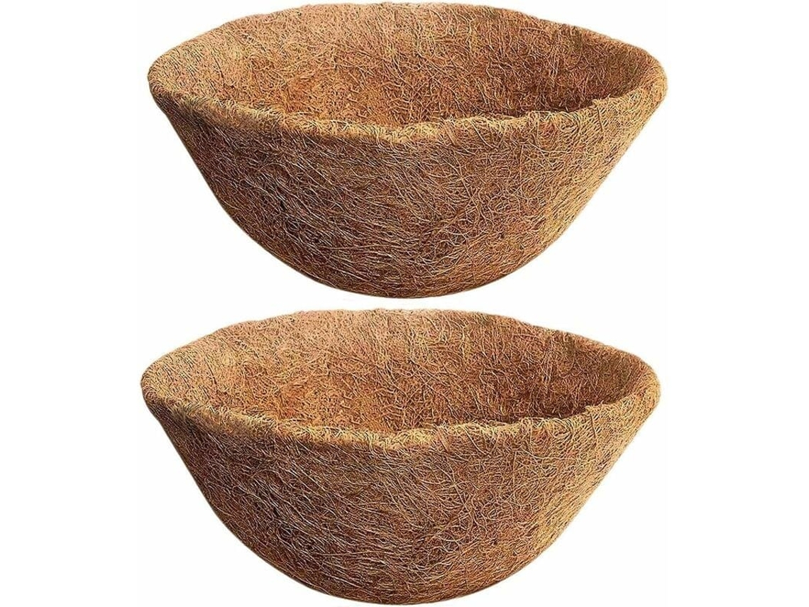 Forro De Fibra De Coco Natural Para Vasos De Flores 35cm Cesto Pendente Para Plantas Substituição De Fibra De Coco Para Jardineiras